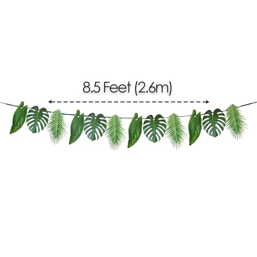 Talking Tables Palm Leaf Garland Tropical Party Decorations 8.5ft