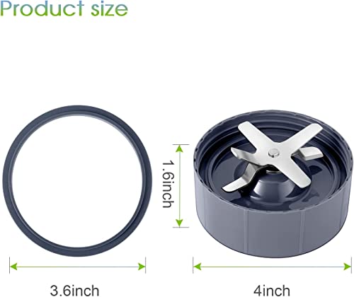 2-Pack 6-Fin Extractor Blender Blade Replacement for 600W and 900W Models