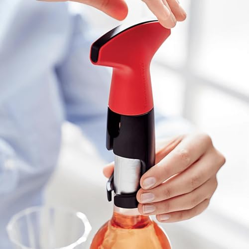 Tupperware Red Corkscrew - Stainless Steel Handheld Wine Opener