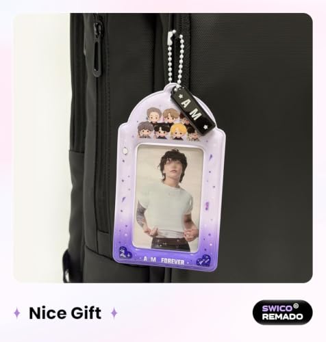 Cute Animal Photocard Holder Keychain for 3.8 x 2.8 Inch Cards