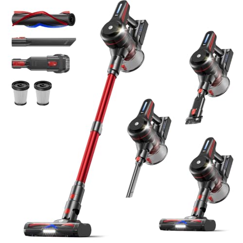 CHEBIO Cordless Stick Vacuum Cleaner, 45kPa Lightweight Rechargeable