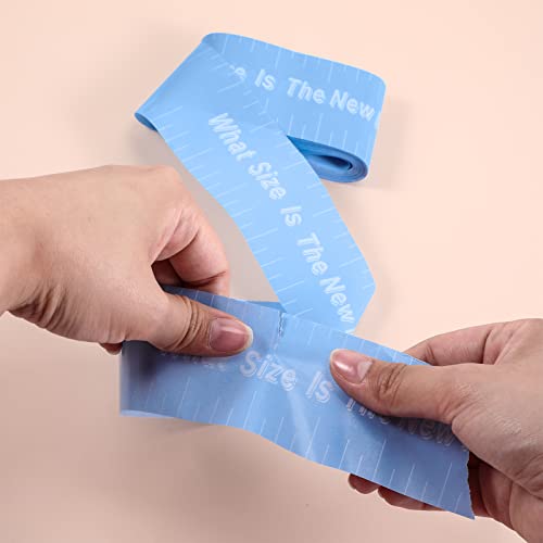 Sratte Baby Shower Tummy Measure Tape Sky Blue 2 Rolls for Pregnancy Games