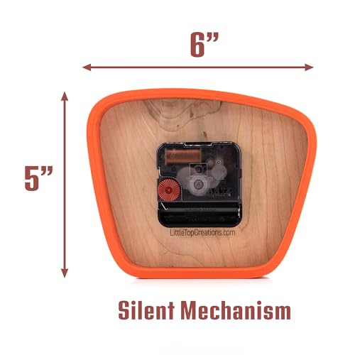 Mid-Century Modern Desk Clock – Silent Analog Table Clock for Home Decor