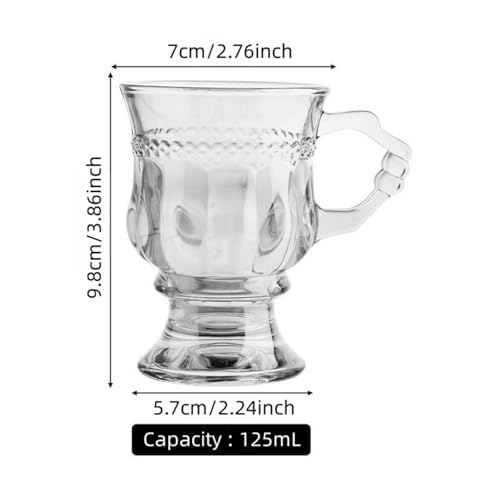 Double Wall Irish Coffee Mugs Set - Heat-Resistant Crystal Glass Cups for Hot & Cold Beverages
