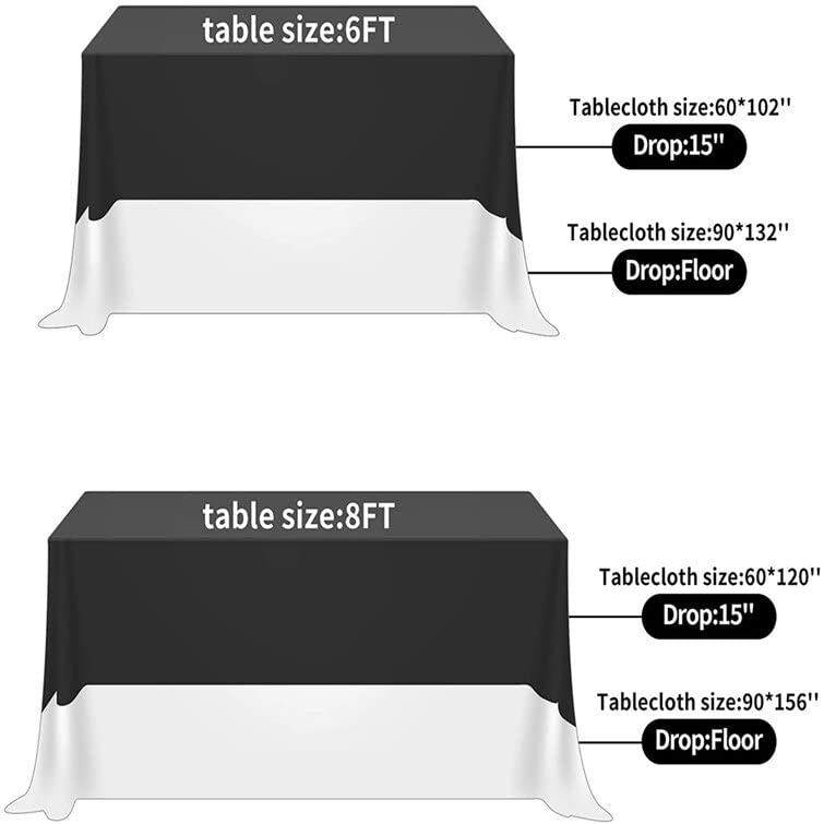 AK TRADING CO. 60 x 102-Inch Rectangular Polyester Tablecloth - Made in USA - Wrinkle-Resistant, Flame Retardant, Durable Party Table Cover, Banquet Tablecloth, Wedding Table Cover - Light Blue