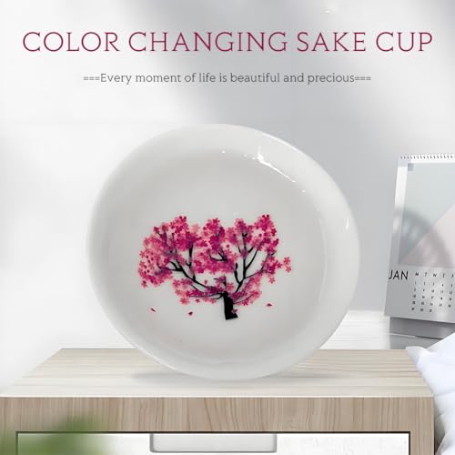 Color Changing Ceramic Tea Cup 70ml Hot & Cold Sensitive Flower Mug