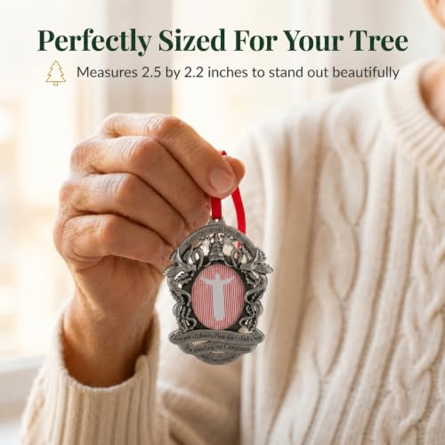 Remembrance Photo Ornament with Memorial Poem Bookmark in Keepsake Gift Box