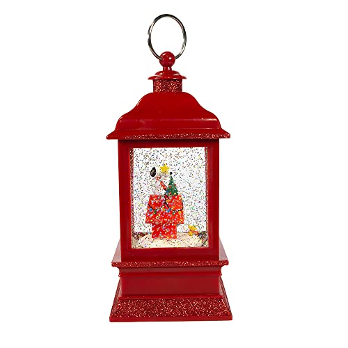 9-Inch Peanuts Lit Musical Water Lantern with Snoopy on Dog House