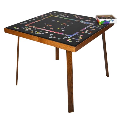 35-Inch Solid Red Oak Folding Card and Game Table