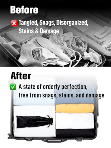 Portable Travel Storage Bag for Steam Iron - Protective Suede-Finish Case
