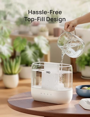 4L Cool Mist Humidifier for Bedroom with 36H Runtime and Nightlight