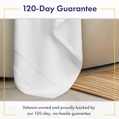 6-Piece Bamboo Viscose Bath Towel Set - Ultra Soft, Absorbent & Plush