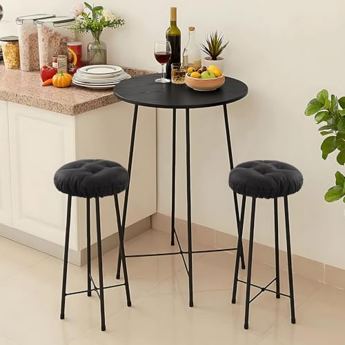 12-Inch Bar Stool Covers Set of 2 - Soft, Nonslip, Washable