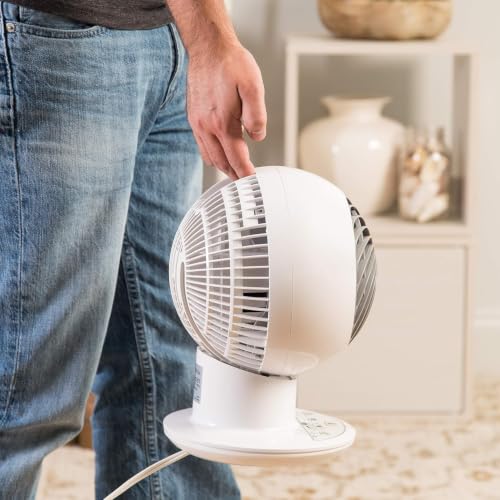 IRIS USA WOOZOO Oscillating Air Circulator Fan with Remote and Timer