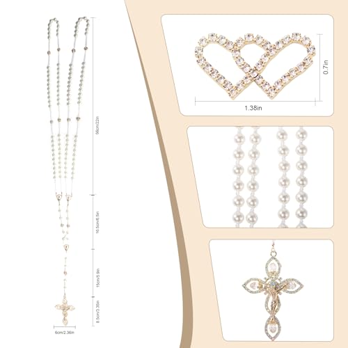 Wedding Lasso for Ceremony with Pearls and Unity Cross