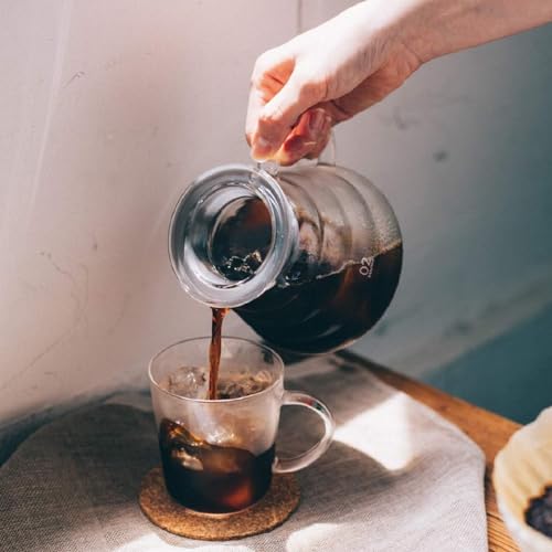 Hario V60 Glass Range Coffee Server, 800ml, Clear