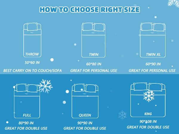 Cooling Blanket 60x80 Twin Size - Lightweight Breathable Summer Bedding