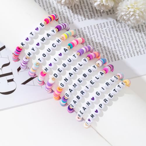 FMSAO 10-Pack Korea-Inspired Beaded Bracelets for Women, Fashion Jewelry