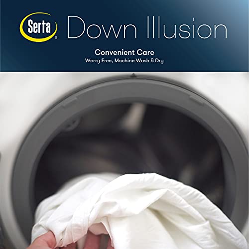 Serta Down Illusion All Season Down Alternative Comforter, King/Cal King