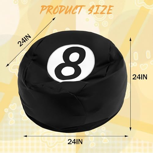 Aceorbit 8 Ball Bean Bag Chair Cover Prize Gift PU Leather Organizer