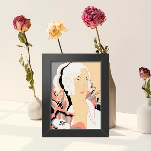 LaVie Home 2x3 Black Picture Frame with HD Plexiglas - Wall Display, 1 Pack