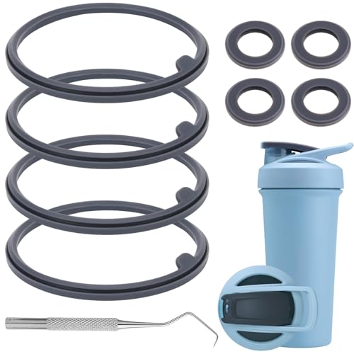 Silicone Gasket Replacement Set for 24-28oz Shaker Cups, 9-Piece Kit