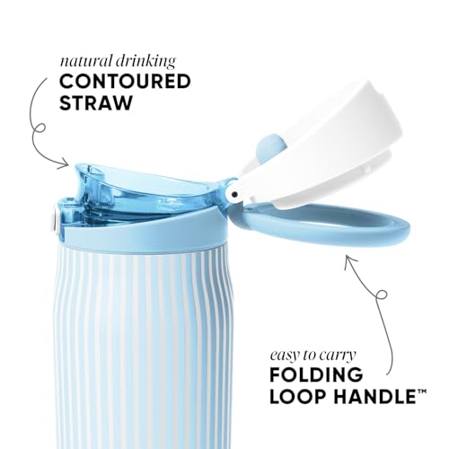 30oz Insulated Stainless Steel Water Bottle with Straw & Handle - Leak Proof