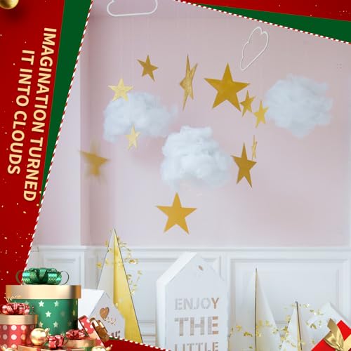 Fluffy White Artificial Snow for Christmas Decor & Crafts - 200g / 7oz