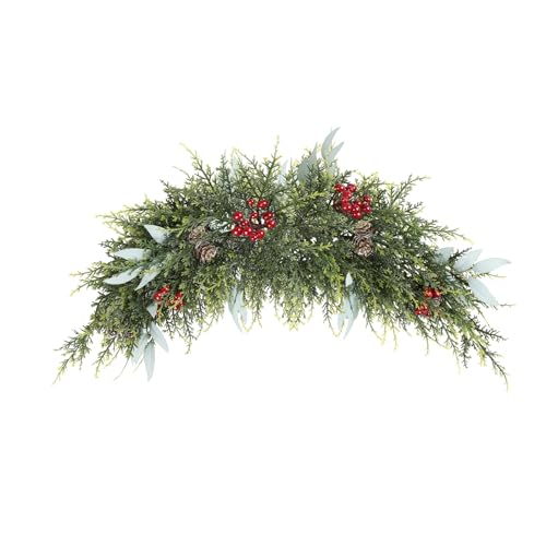 U'Artlines Green Artificial Christmas Swag Door Decoration 27.5"