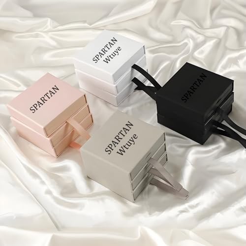 Custom Logo 3D Floating Jewelry Display Box with PE Film Case