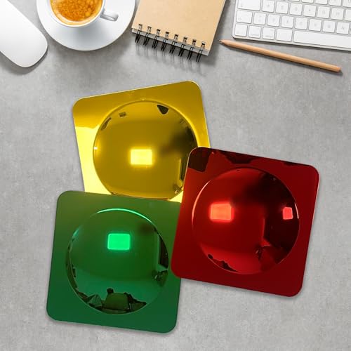 3-Piece Sensory Wall Bubble Mirror Set, Shatter-Resistant Acrylic Toddler Toy