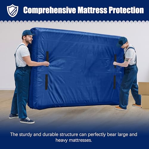 Extra-Thick Queen Mattress Bag for Moving with 8 Handles and Zipper