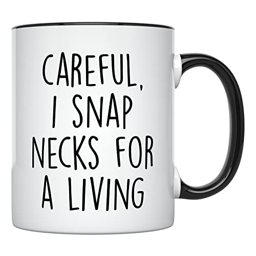 Funny Chiropractor Coffee Mug with Black Handle - Unique Office Decor Gift