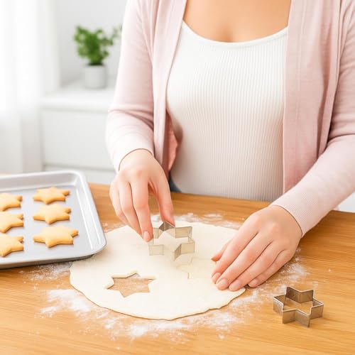 Yinder 108-Piece Stainless Steel Cookie Cutter Set - Assorted Shapes for Baking & Crafts