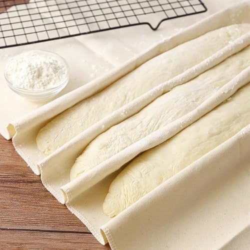 4-Pack Natural Cotton Bread Proofing Towels - 14x18.8 Inch Sourdough Cloth