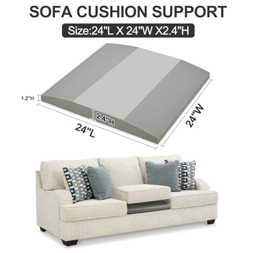 Couch Cushion Support for Sagging Seats - High Density Foam (24x24 Inch)