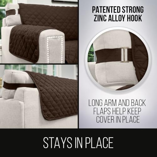 Reversible Couch Furniture Protector Slipcover for Pets, 70 Inch Seat