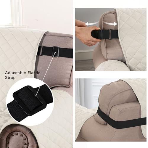 Reversible Water-Resistant Chair Slipcover - Quilted Armchair Protector