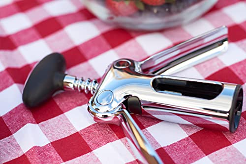 OXO Steel Winged Corkscrew - Easy-to-Use Wine Bottle Opener with Soft Knob