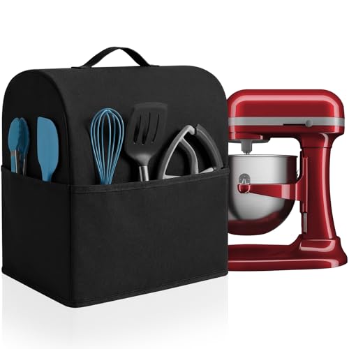 Stand Mixer Dust Cover for 6-8 Quart Bowl Lift Mixers with Storage Pockets