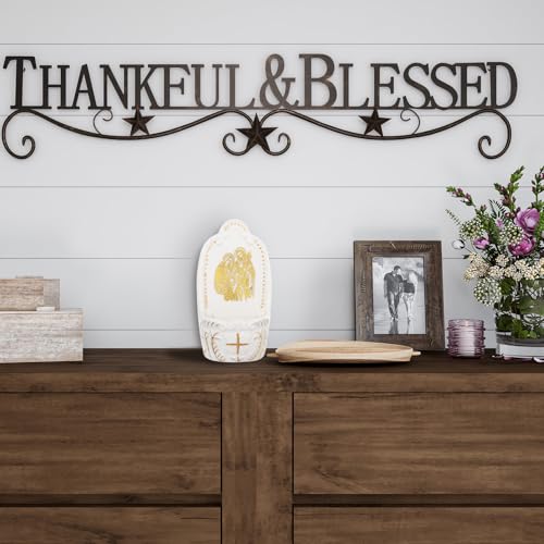 Ceramic Holy Water Font for Wall or Tabletop, Catholic Home Decor