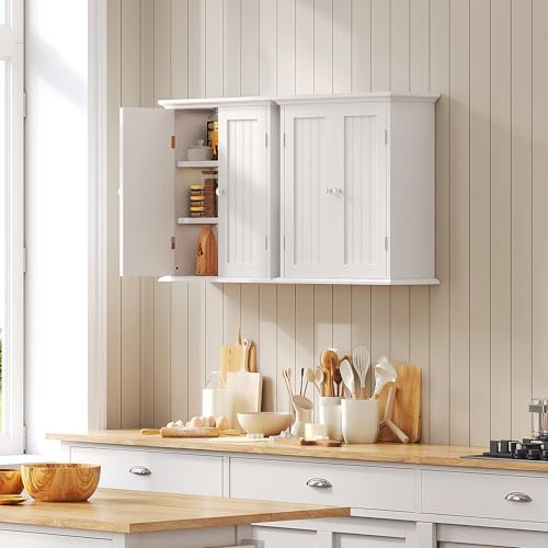 ChooChoo White Over-The-Toilet Bathroom Wall Cabinet - 21.1 x 8.8 Inches