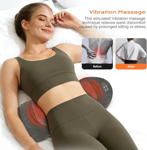 Triple Fusion Electric Back Massager with Heat & Vibration