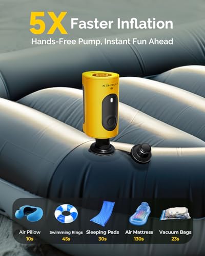 Portable Electric Air Pump for Inflatables - 4000mAh Rechargeable Air Pump