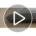 Japanese Floor Mattress, 3" Shredded Memory Foam Twin Futon Bed - Grey