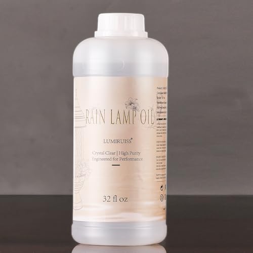 32oz Premium Lamp Oil - Low Evaporation & Non-Flammable Formula for Rain Lamps