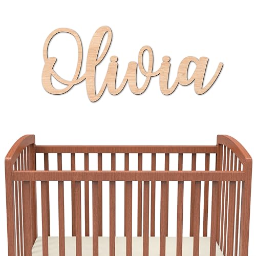 Custom Wooden Name Sign for Nursery Wall Decor Personalized Baby Name Sign