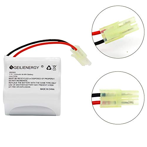 7.2V 1200mAh Ni-MH Replacement Battery for Cordless Floor Sweepers