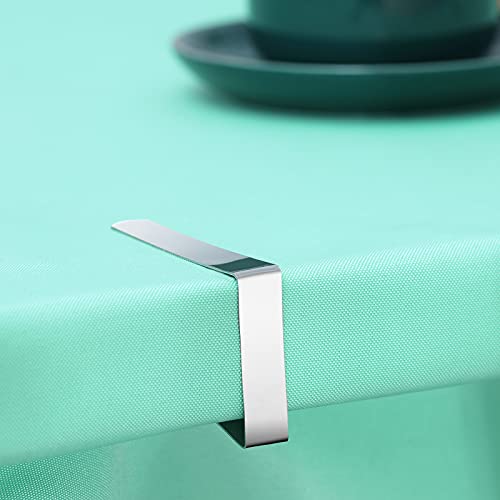 Stainless Steel Tablecloth Clips (12 Pack) - Heavy Duty Picnic Table Clamps