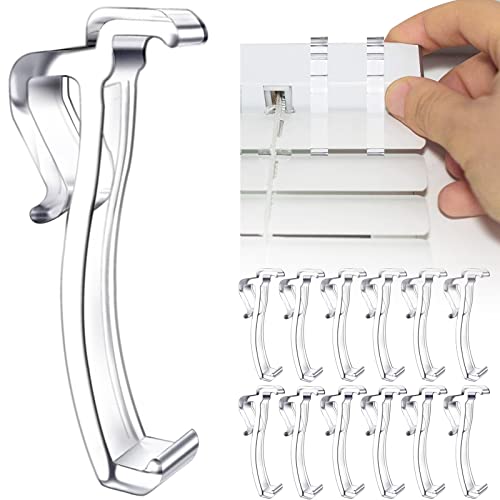 2.5-Inch Clear Valance Clips for Horizontal Blinds (12-Pack)